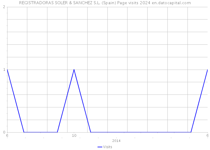REGISTRADORAS SOLER & SANCHEZ S.L. (Spain) Page visits 2024 