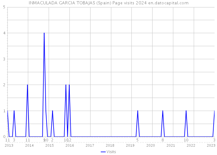 INMACULADA GARCIA TOBAJAS (Spain) Page visits 2024 