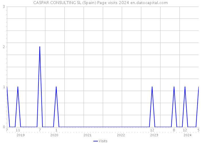 CASPAR CONSULTING SL (Spain) Page visits 2024 