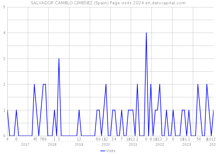 SALVADOR CAMBLO GIMENEZ (Spain) Page visits 2024 