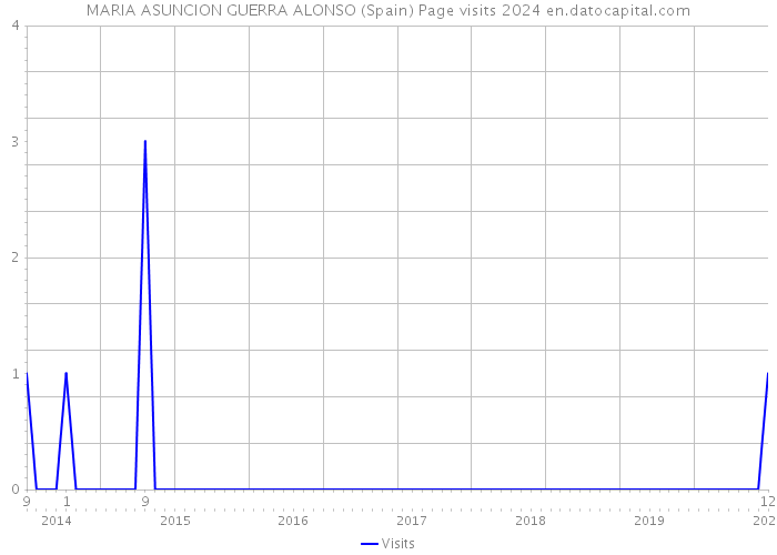 MARIA ASUNCION GUERRA ALONSO (Spain) Page visits 2024 