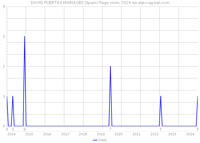 DAVID PUERTAS MARIAGES (Spain) Page visits 2024 