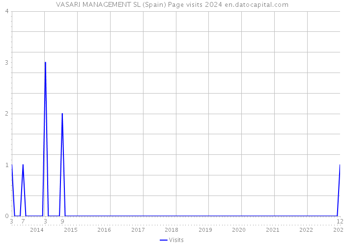VASARI MANAGEMENT SL (Spain) Page visits 2024 