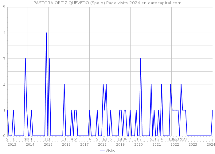 PASTORA ORTIZ QUEVEDO (Spain) Page visits 2024 