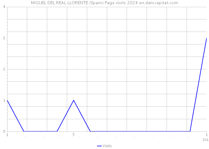 MIGUEL DEL REAL LLORENTE (Spain) Page visits 2024 