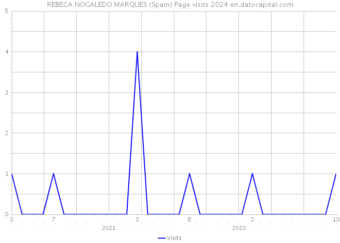 REBECA NOGALEDO MARQUES (Spain) Page visits 2024 