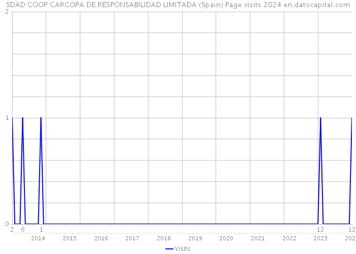 SDAD COOP CARCOPA DE RESPONSABILIDAD LIMITADA (Spain) Page visits 2024 