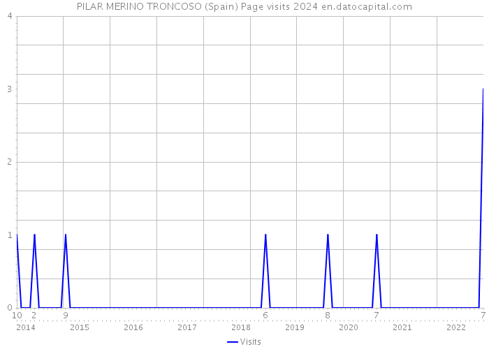 PILAR MERINO TRONCOSO (Spain) Page visits 2024 