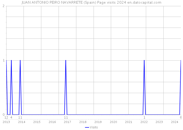 JUAN ANTONIO PEIRO NAVARRETE (Spain) Page visits 2024 