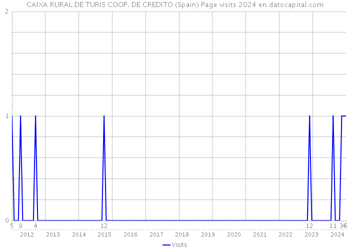 CAIXA RURAL DE TURIS COOP. DE CREDITO (Spain) Page visits 2024 