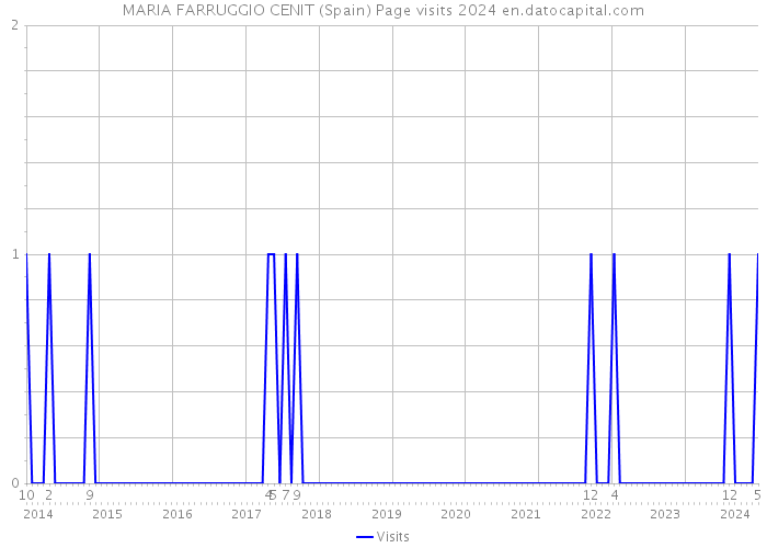 MARIA FARRUGGIO CENIT (Spain) Page visits 2024 