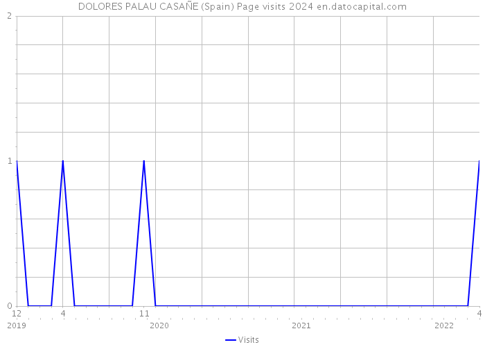 DOLORES PALAU CASAÑE (Spain) Page visits 2024 