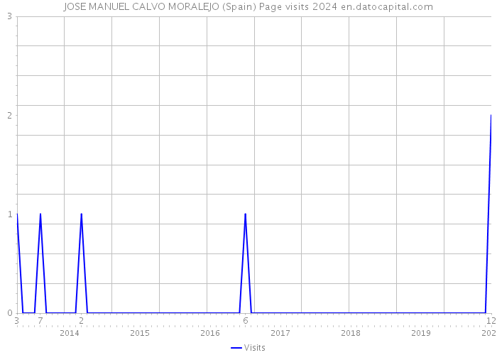 JOSE MANUEL CALVO MORALEJO (Spain) Page visits 2024 