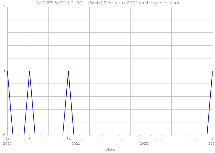 ANDRES BASOLI GURGUI (Spain) Page visits 2024 