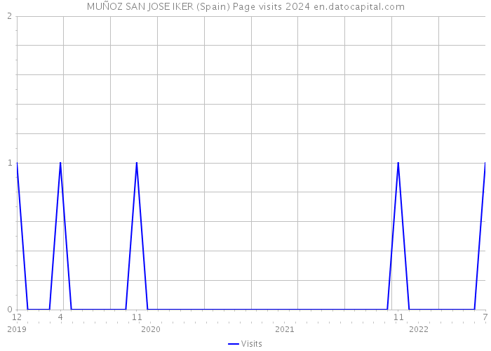 MUÑOZ SAN JOSE IKER (Spain) Page visits 2024 