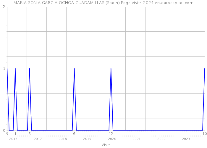 MARIA SONIA GARCIA OCHOA GUADAMILLAS (Spain) Page visits 2024 