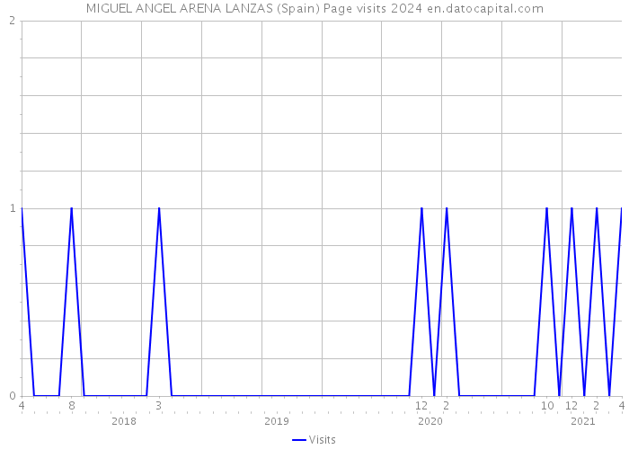 MIGUEL ANGEL ARENA LANZAS (Spain) Page visits 2024 