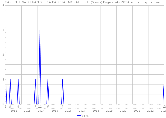 CARPINTERIA Y EBANISTERIA PASCUAL MORALES S.L. (Spain) Page visits 2024 