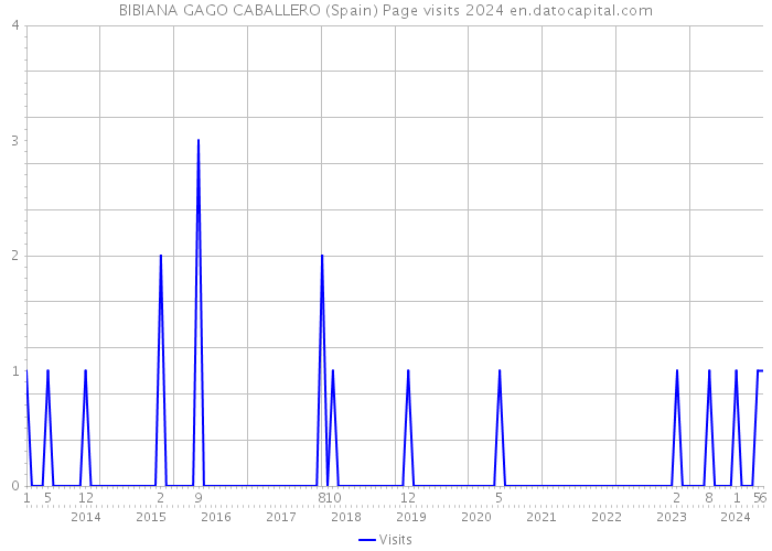 BIBIANA GAGO CABALLERO (Spain) Page visits 2024 