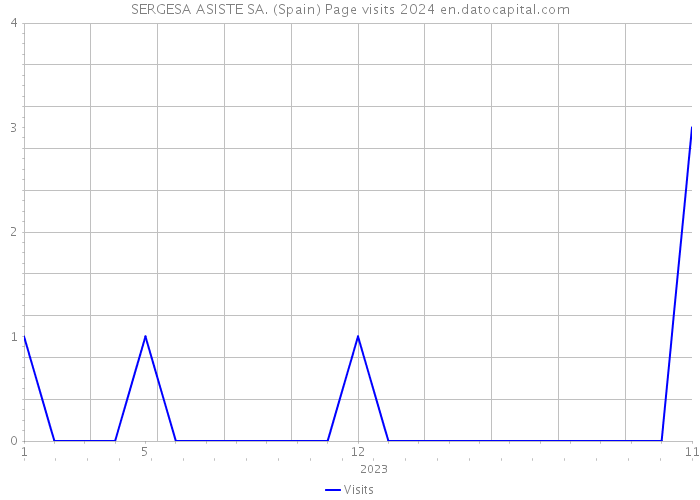 SERGESA ASISTE SA. (Spain) Page visits 2024 