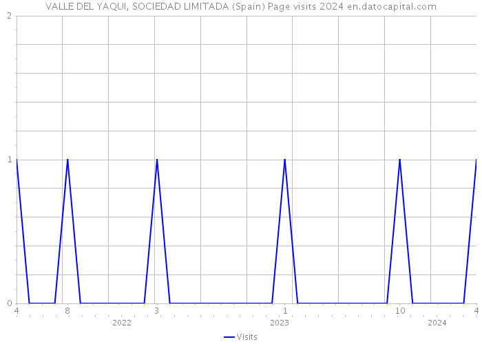 VALLE DEL YAQUI, SOCIEDAD LIMITADA (Spain) Page visits 2024 