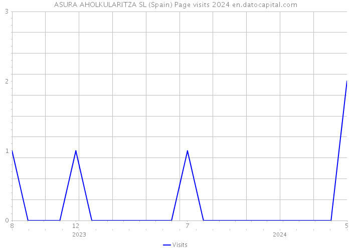 ASURA AHOLKULARITZA SL (Spain) Page visits 2024 