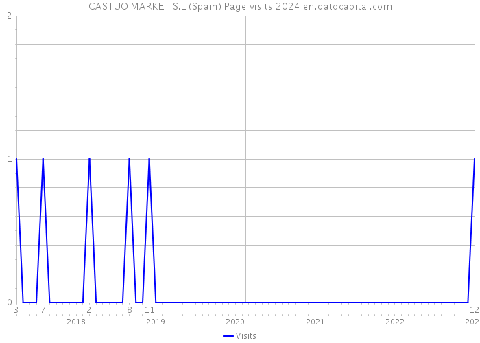 CASTUO MARKET S.L (Spain) Page visits 2024 