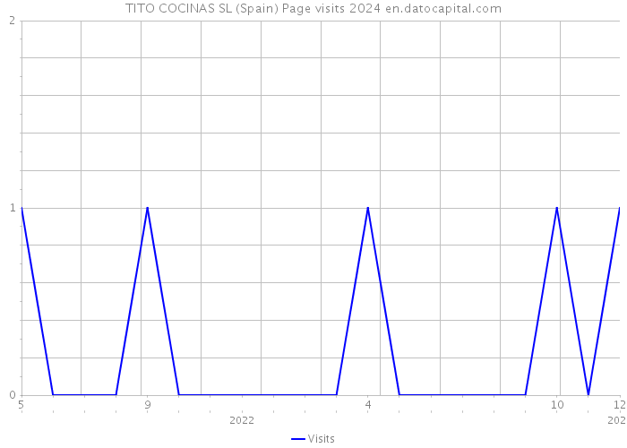TITO COCINAS SL (Spain) Page visits 2024 