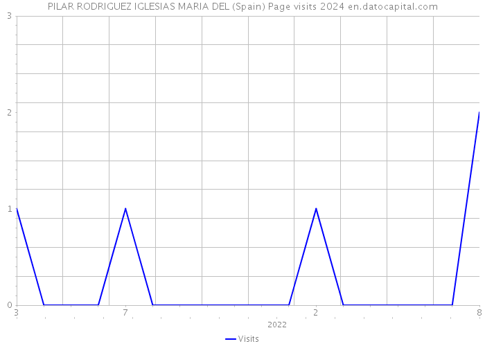 PILAR RODRIGUEZ IGLESIAS MARIA DEL (Spain) Page visits 2024 