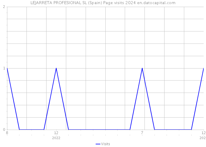 LEJARRETA PROFESIONAL SL (Spain) Page visits 2024 