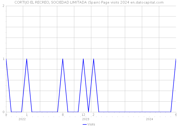 CORTIJO EL RECREO, SOCIEDAD LIMITADA (Spain) Page visits 2024 