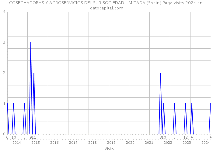 COSECHADORAS Y AGROSERVICIOS DEL SUR SOCIEDAD LIMITADA (Spain) Page visits 2024 