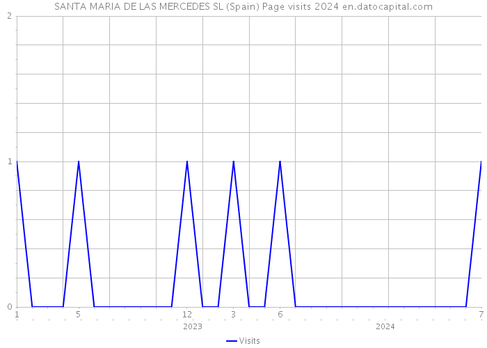 SANTA MARIA DE LAS MERCEDES SL (Spain) Page visits 2024 