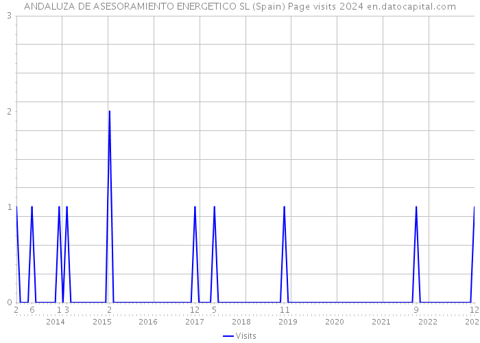 ANDALUZA DE ASESORAMIENTO ENERGETICO SL (Spain) Page visits 2024 