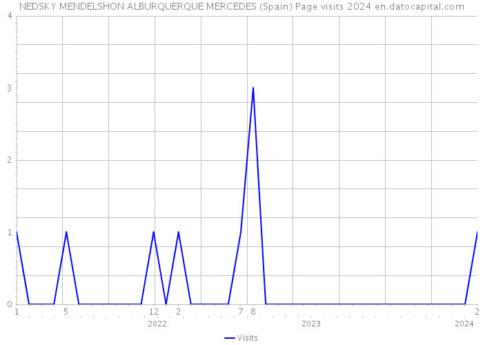 NEDSKY MENDELSHON ALBURQUERQUE MERCEDES (Spain) Page visits 2024 