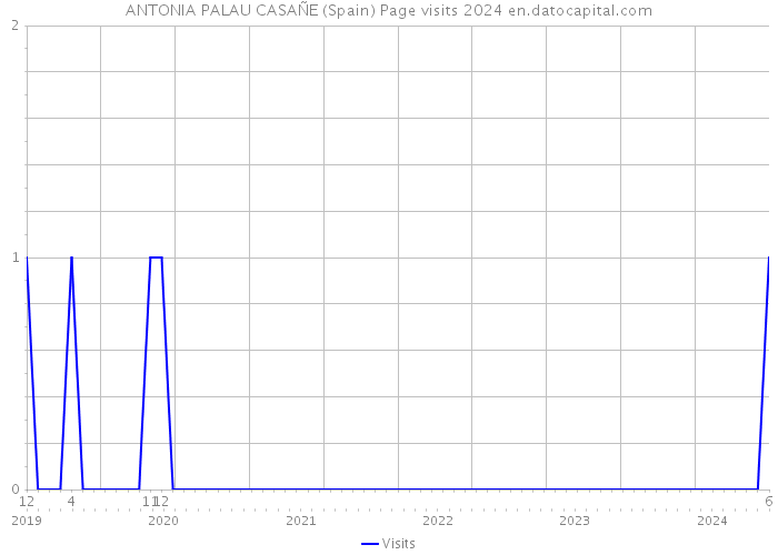 ANTONIA PALAU CASAÑE (Spain) Page visits 2024 