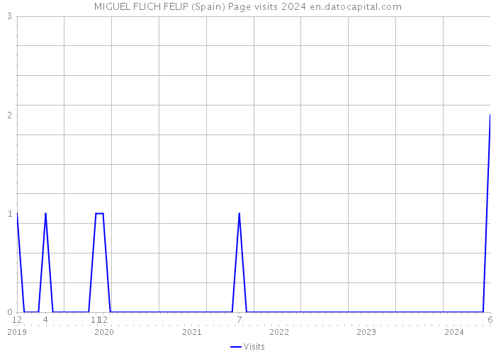 MIGUEL FLICH FELIP (Spain) Page visits 2024 