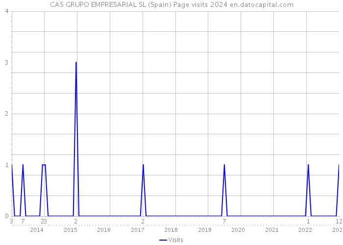 CAS GRUPO EMPRESARIAL SL (Spain) Page visits 2024 