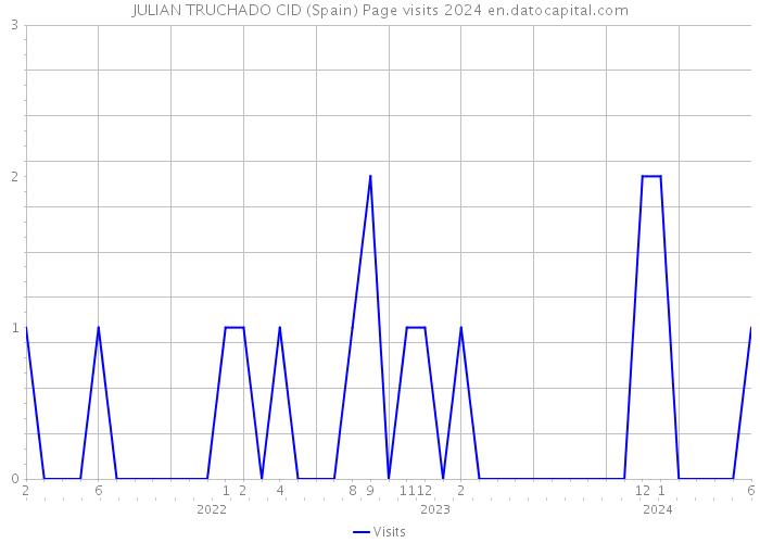JULIAN TRUCHADO CID (Spain) Page visits 2024 