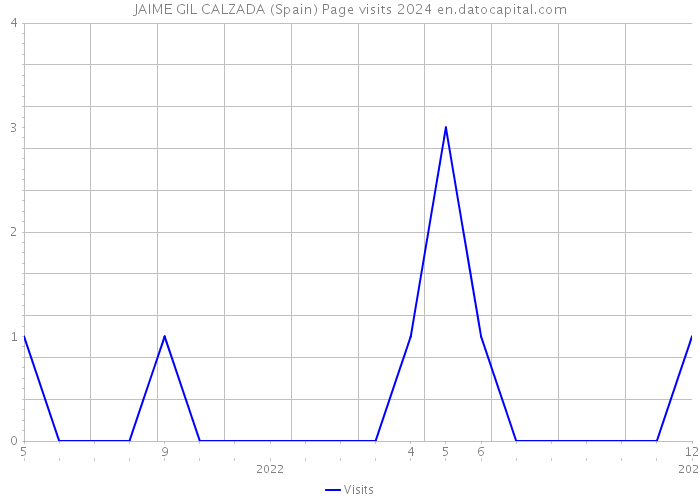 JAIME GIL CALZADA (Spain) Page visits 2024 