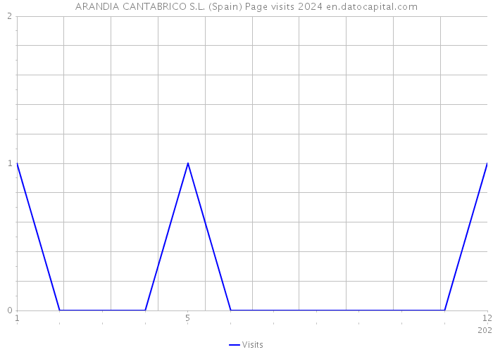 ARANDIA CANTABRICO S.L. (Spain) Page visits 2024 