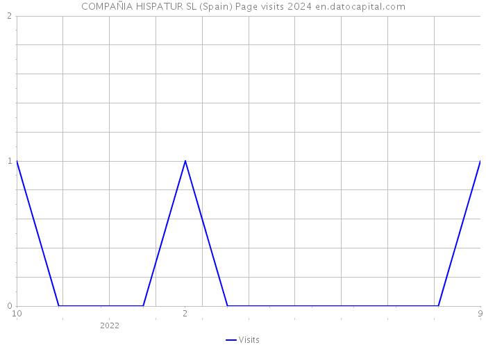 COMPAÑIA HISPATUR SL (Spain) Page visits 2024 