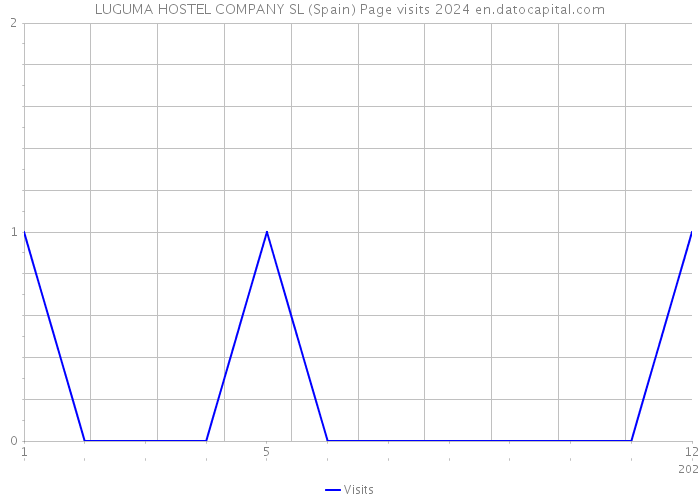 LUGUMA HOSTEL COMPANY SL (Spain) Page visits 2024 