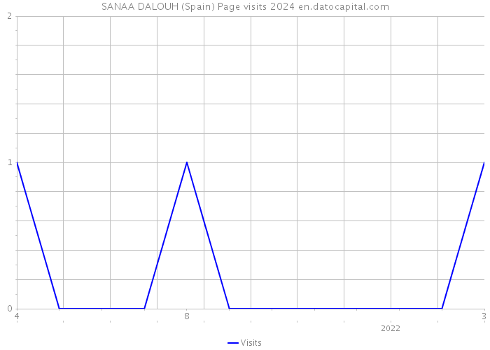 SANAA DALOUH (Spain) Page visits 2024 