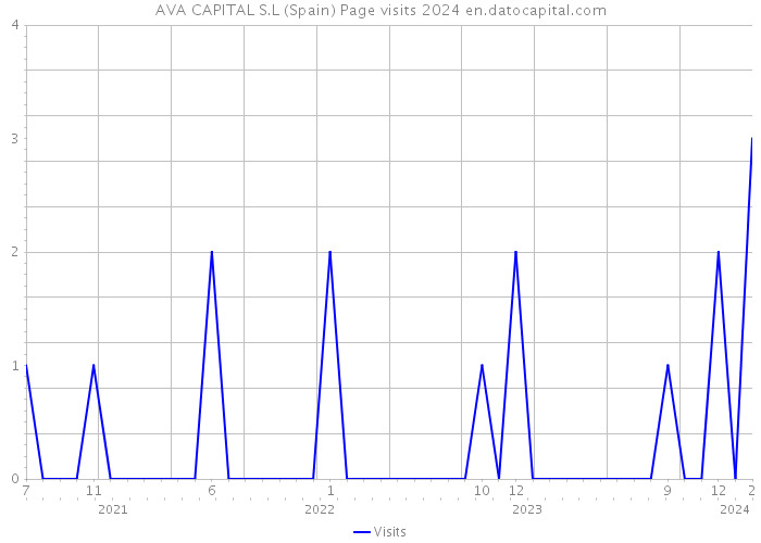 AVA CAPITAL S.L (Spain) Page visits 2024 