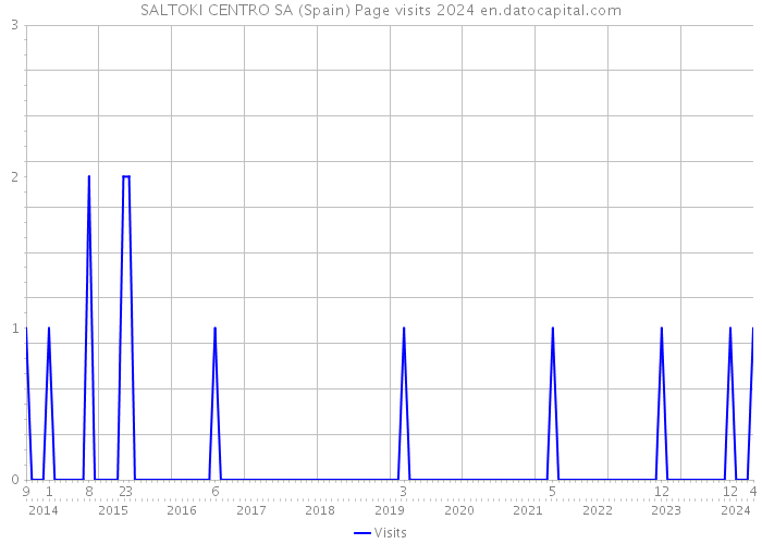 SALTOKI CENTRO SA (Spain) Page visits 2024 