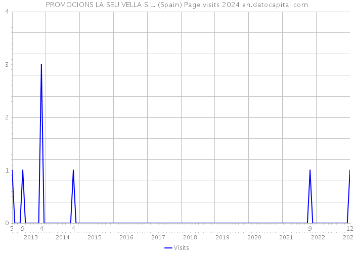 PROMOCIONS LA SEU VELLA S.L. (Spain) Page visits 2024 