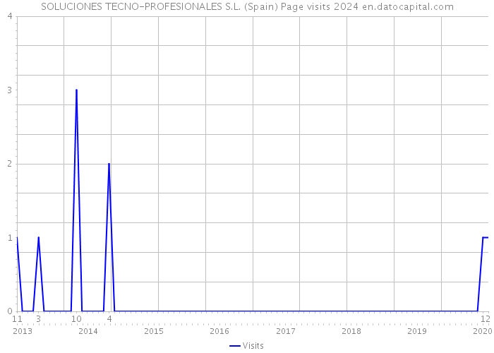 SOLUCIONES TECNO-PROFESIONALES S.L. (Spain) Page visits 2024 