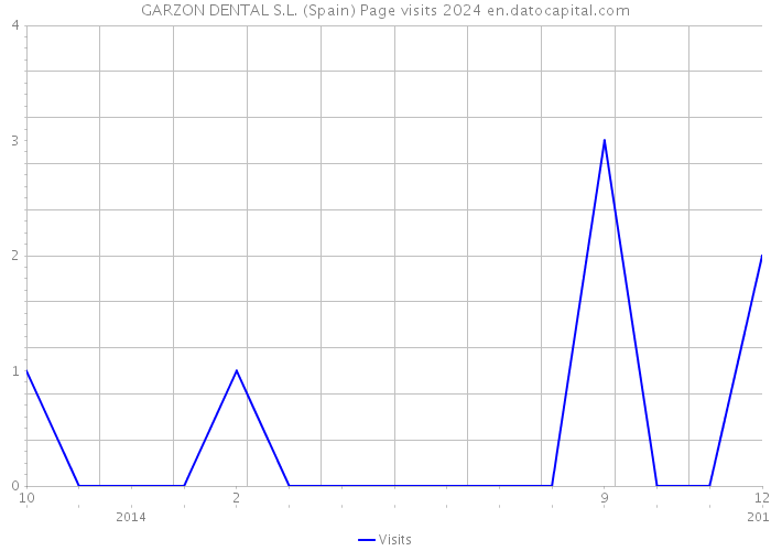 GARZON DENTAL S.L. (Spain) Page visits 2024 