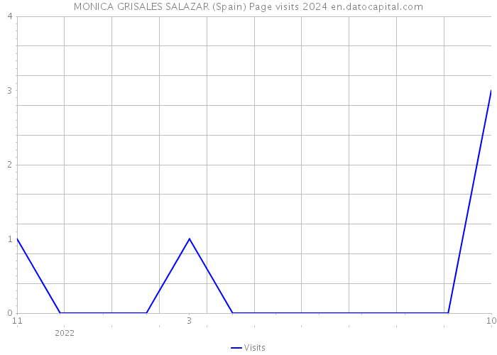MONICA GRISALES SALAZAR (Spain) Page visits 2024 